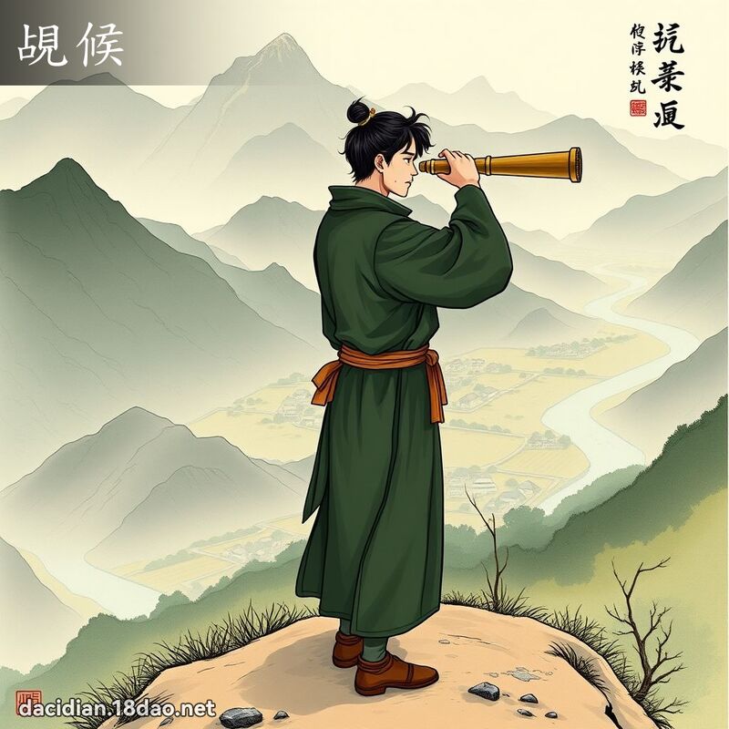 覘候 - 國語大辭典配圖