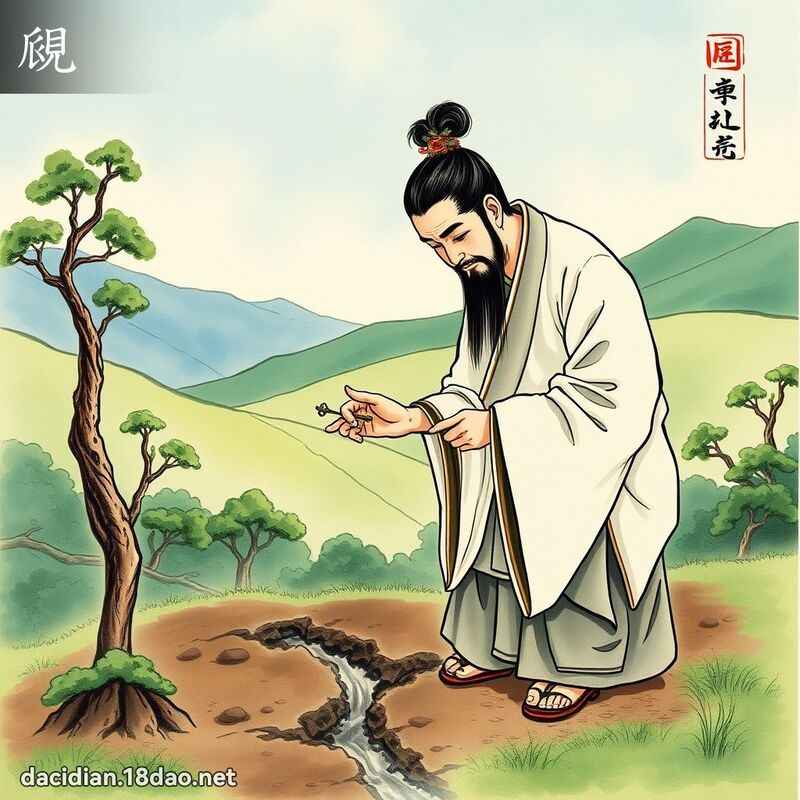 覛 - 国语大辞典配图