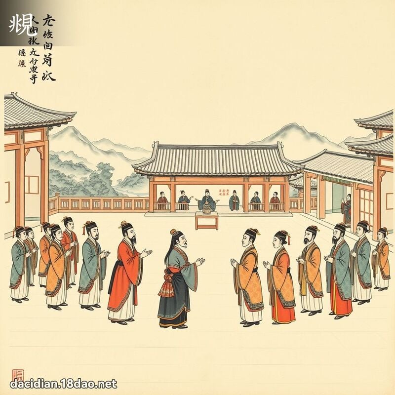 覜 - 國語大辭典配圖
