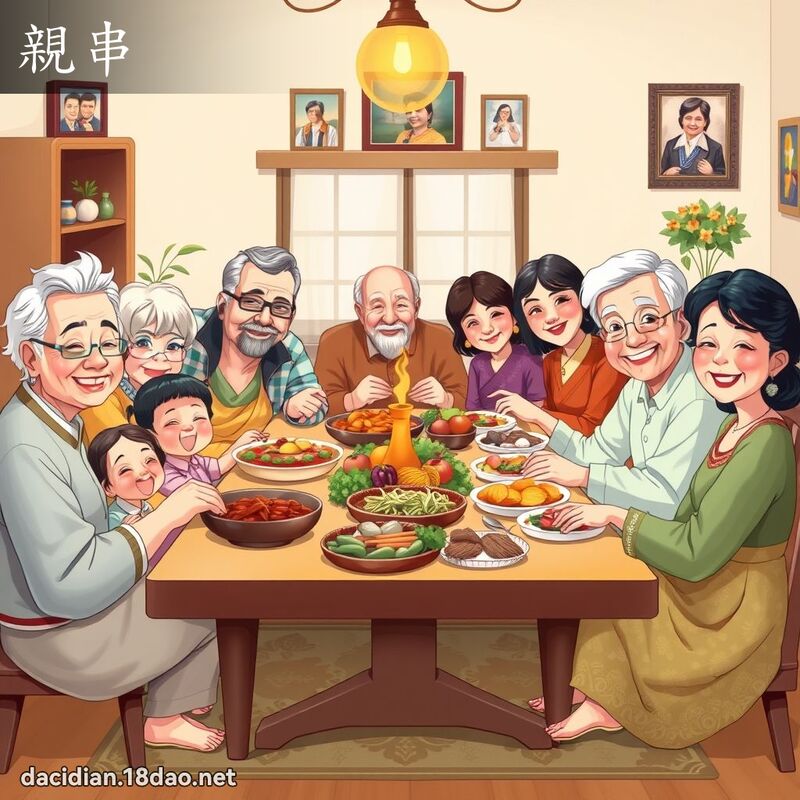 亲串 - 国语大辞典配图