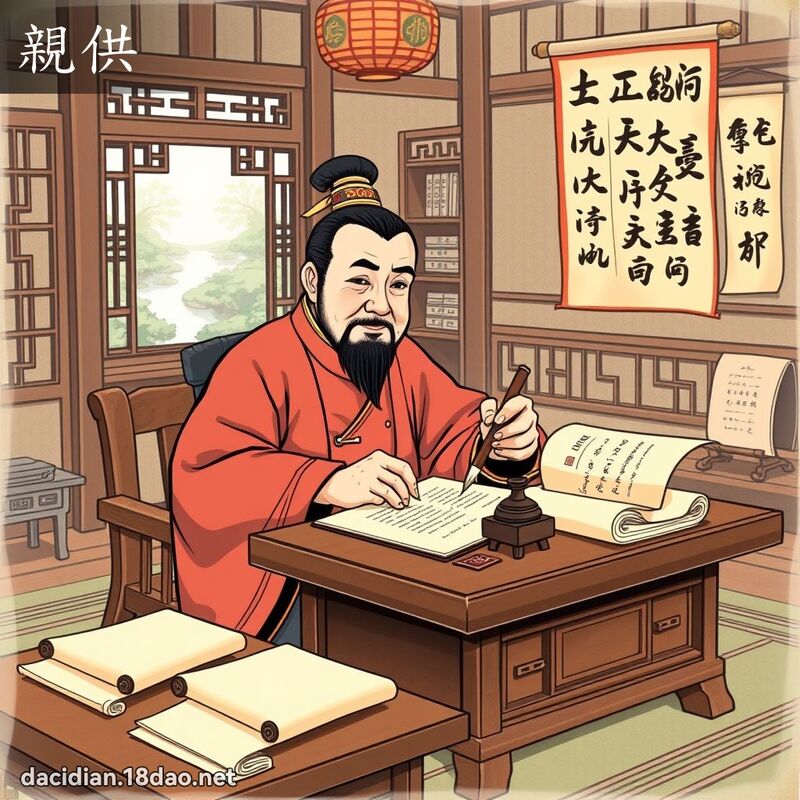 親供 - 國語大辭典配圖