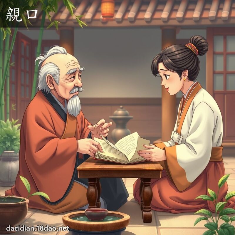 親口 - 國語大辭典配圖