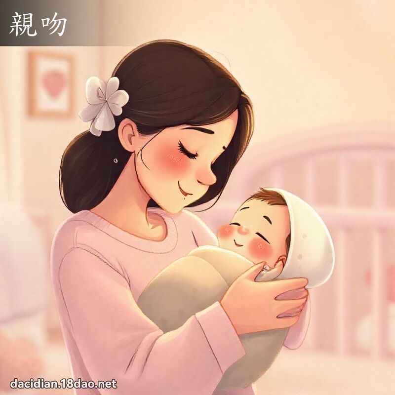 親吻 - 國語大辭典配圖