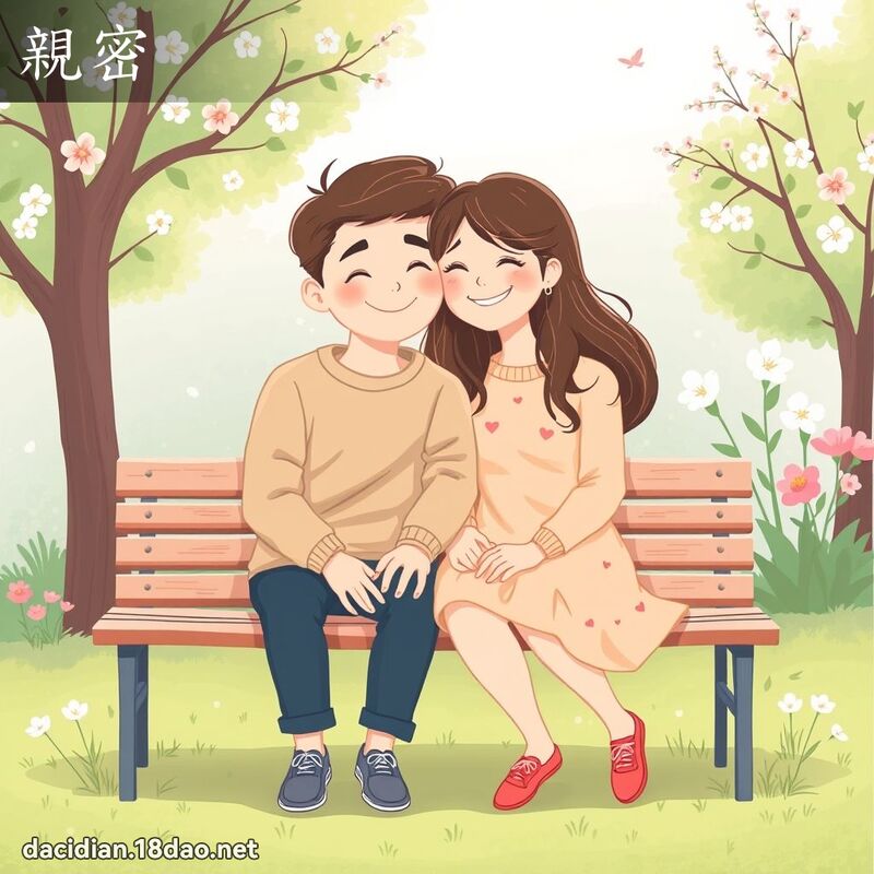 親密 - 國語大辭典配圖