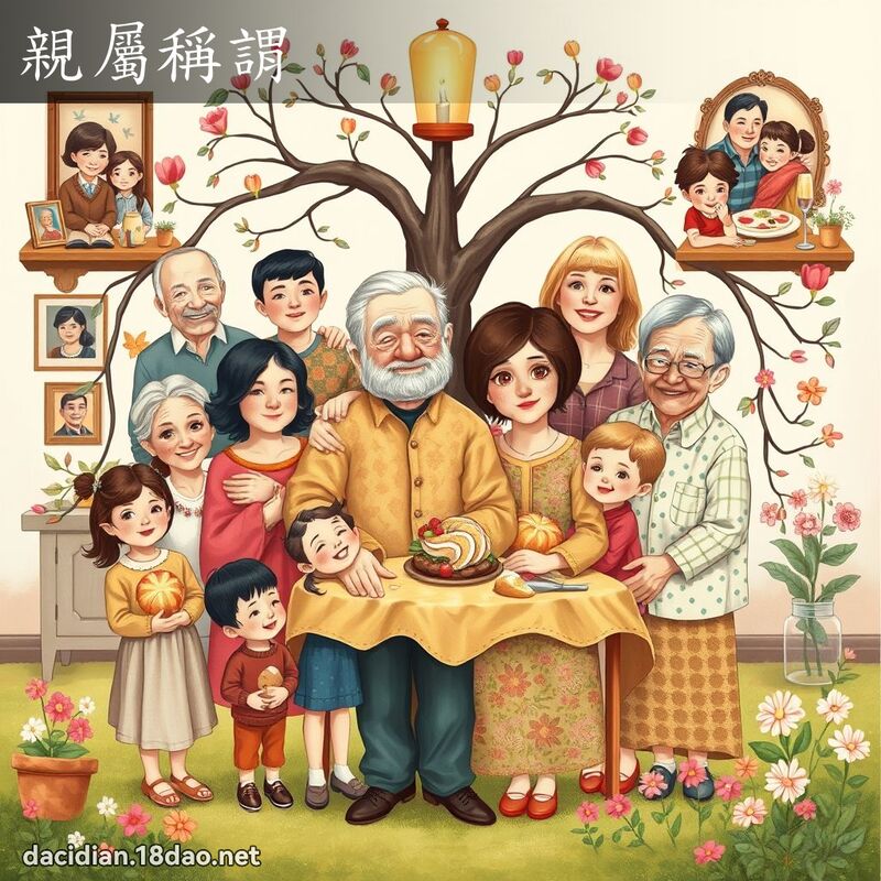 親屬稱謂 - 國語大辭典配圖