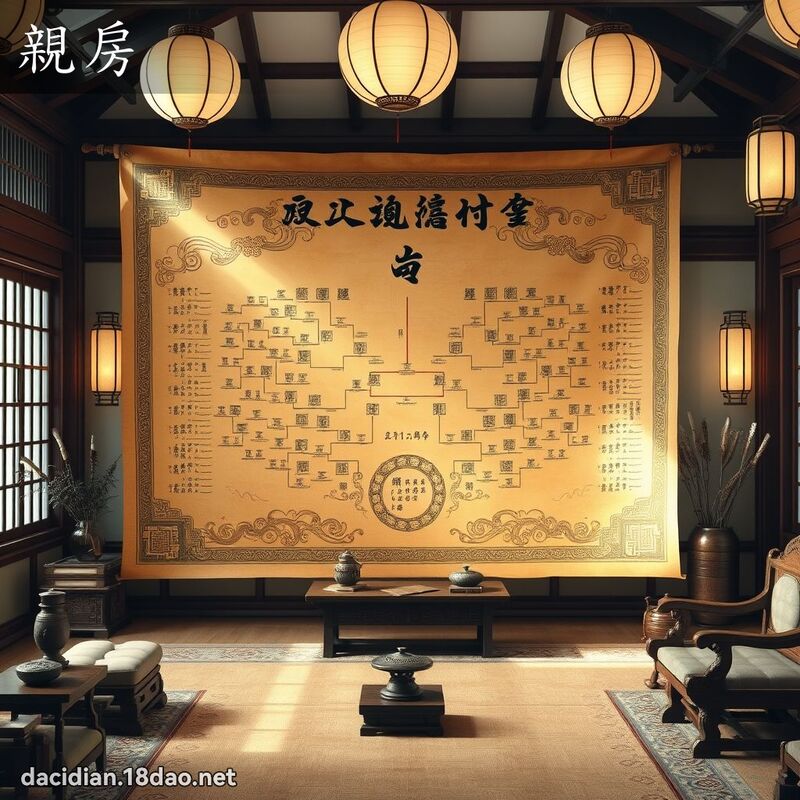 親房 - 國語大辭典配圖