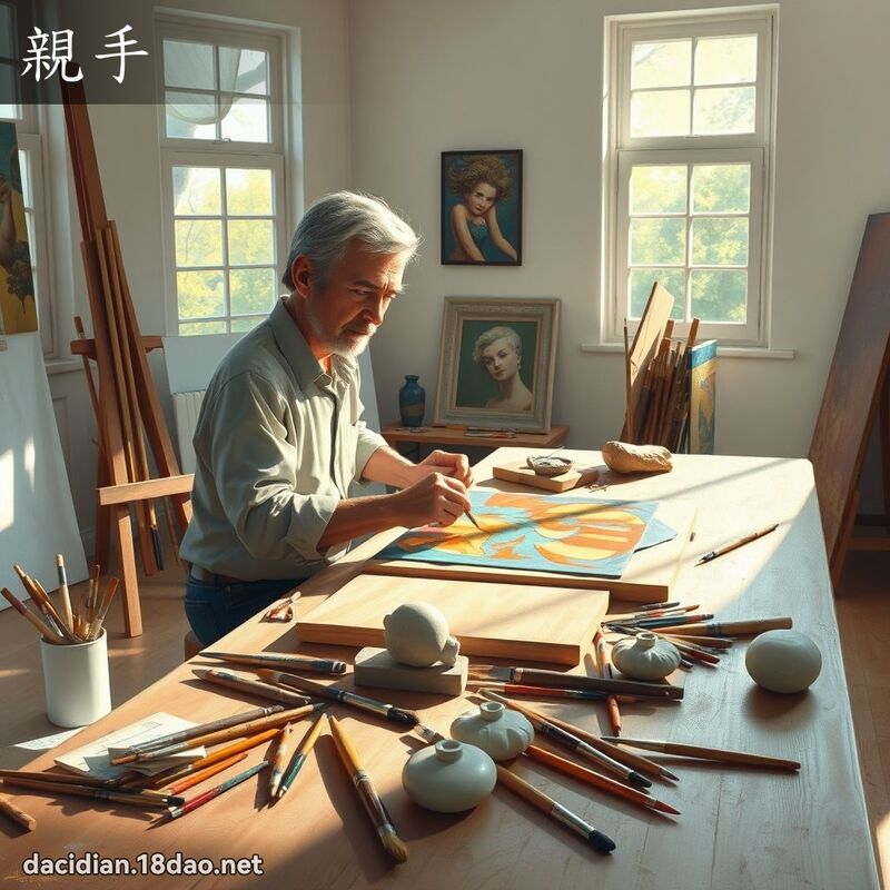 親手 - 國語大辭典配圖