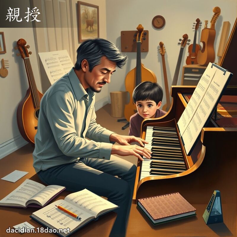 親授 - 國語大辭典配圖