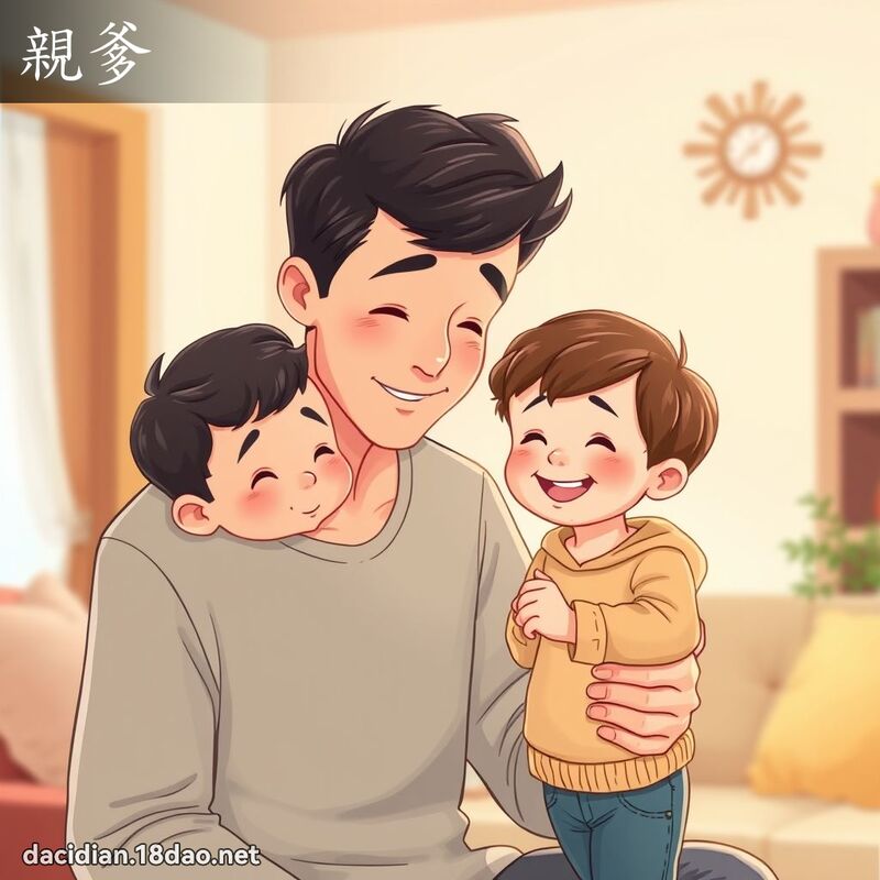 词语: 亲爹 (多意词)