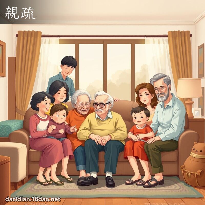 亲疏 - 国语大辞典配图