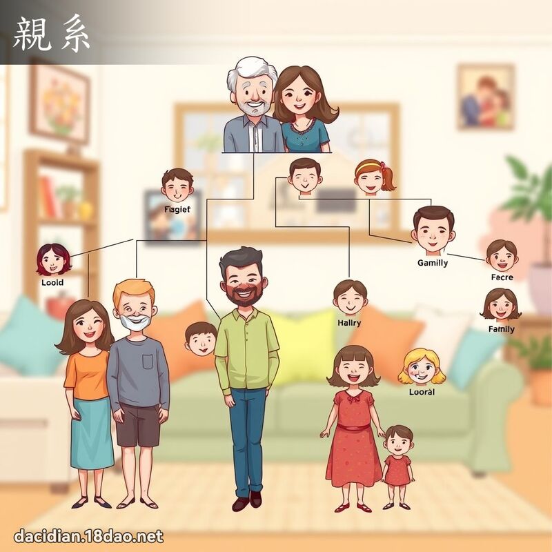 亲系 - 国语大辞典配图