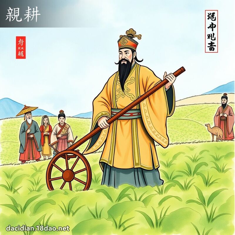 亲耕 - 国语大辞典配图