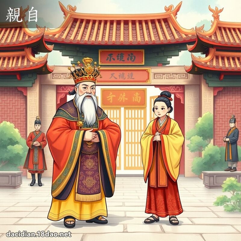 親自 - 國語大辭典配圖