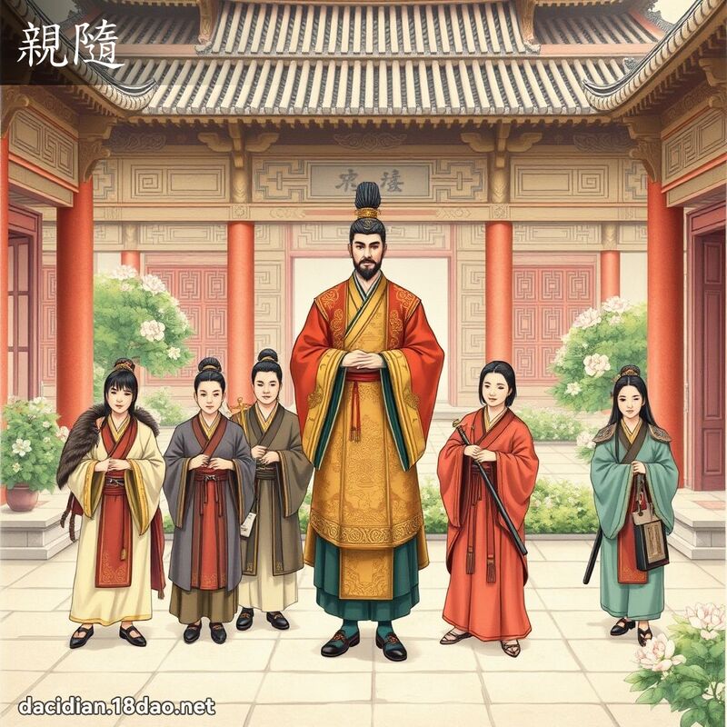 親隨 - 國語大辭典配圖