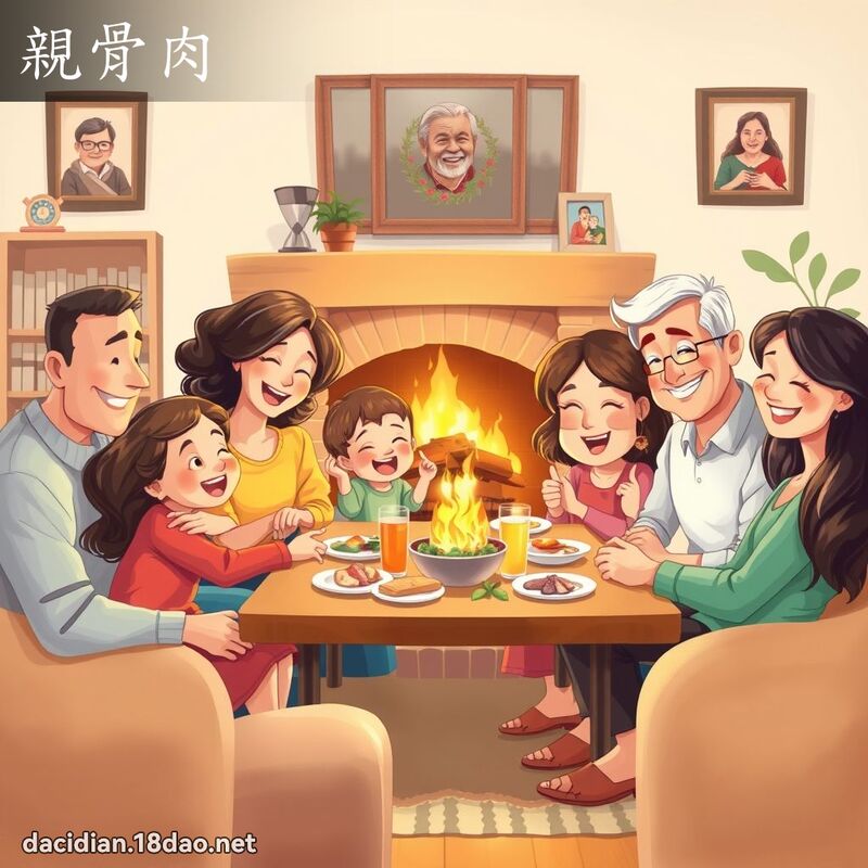 親骨肉 - 國語大辭典配圖