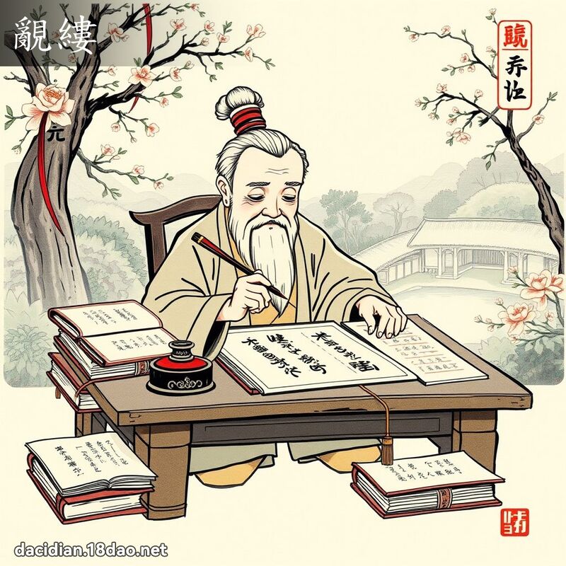 覶缕 - 国语大辞典配图