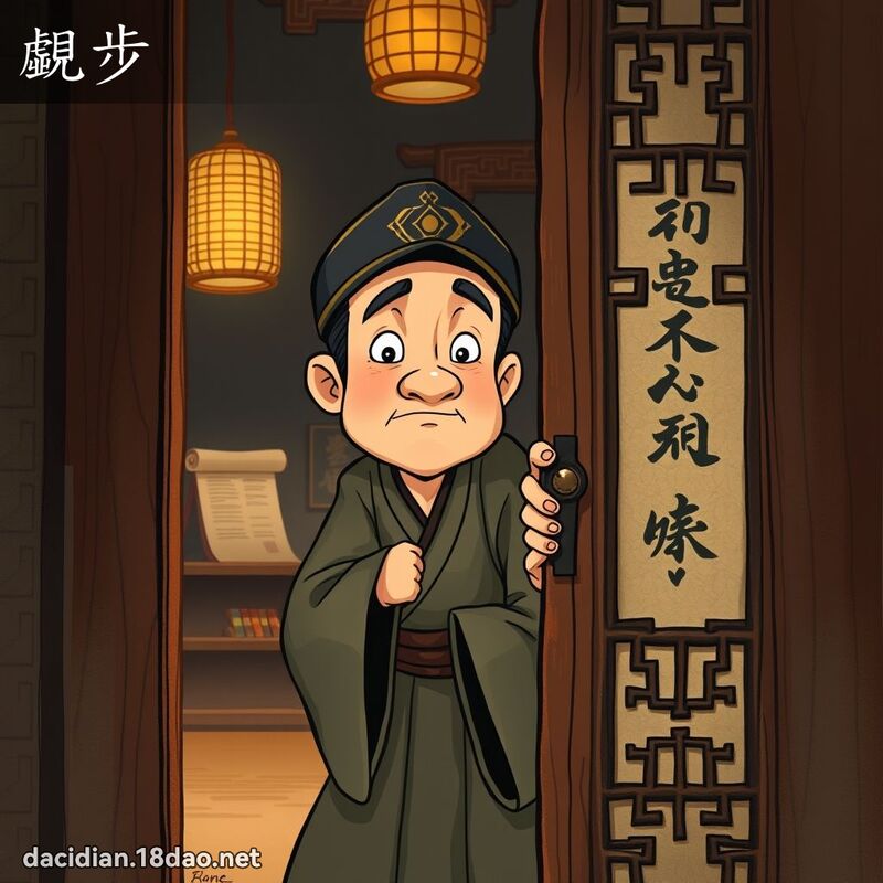 覷步 - 國語大辭典配圖