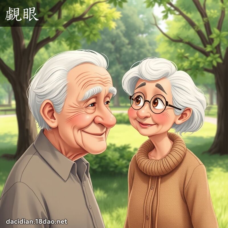 覷眼 - 國語大辭典配圖