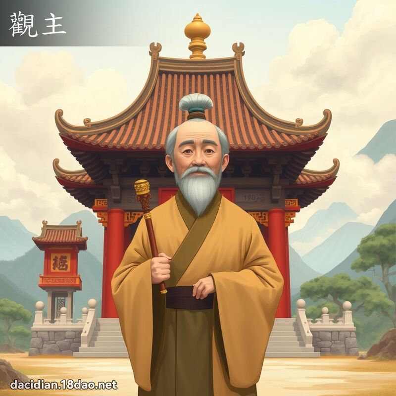 觀主 - 國語大辭典配圖