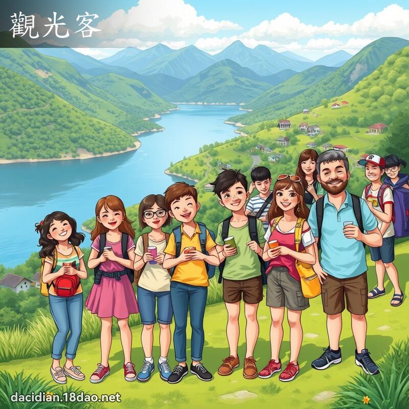觀光客 - 國語大辭典配圖