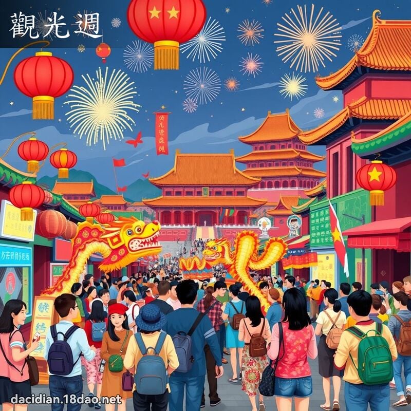 觀光週 - 國語大辭典配圖