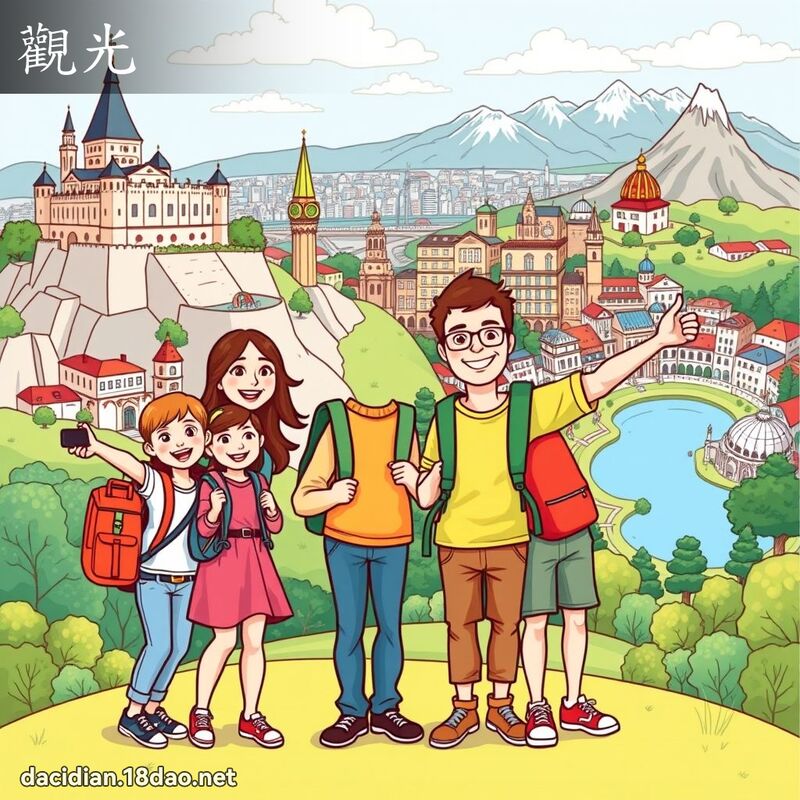 观光 - 国语大辞典配图