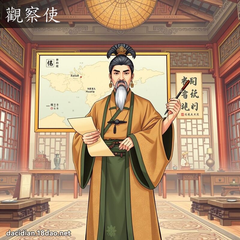觀察使 - 國語大辭典配圖