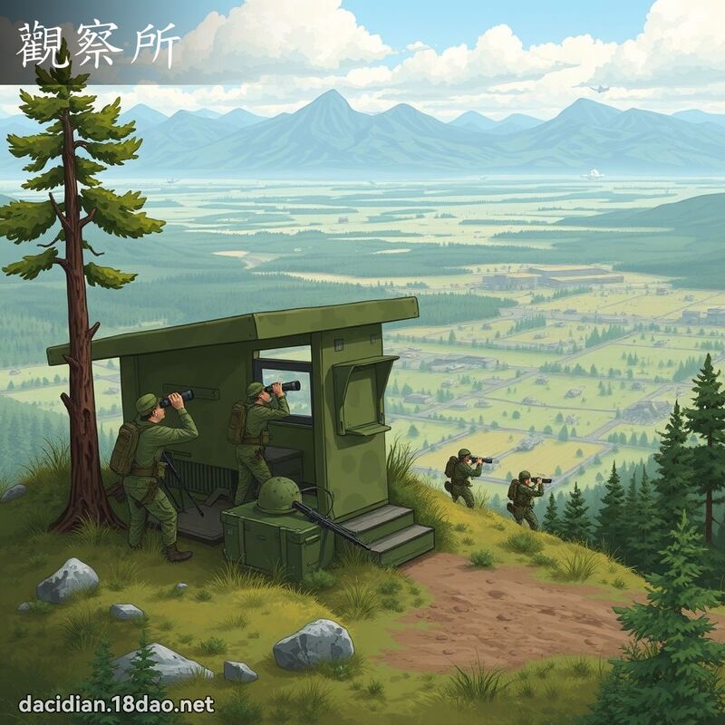 观察所 - 国语大辞典配图