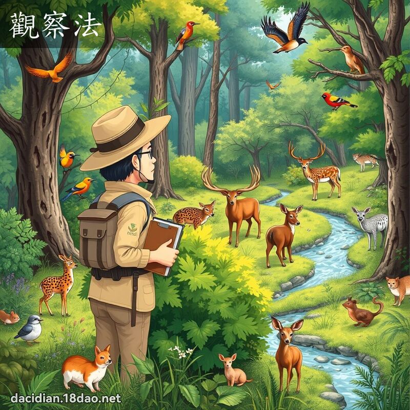 觀察法 - 國語大辭典配圖
