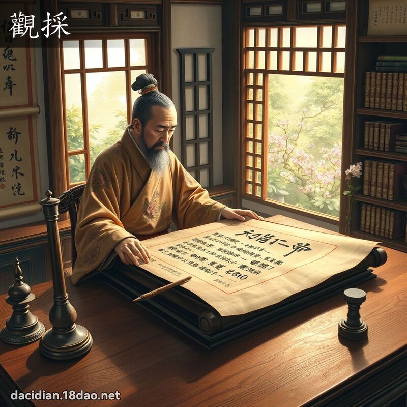 观採 - 国语大辞典配图