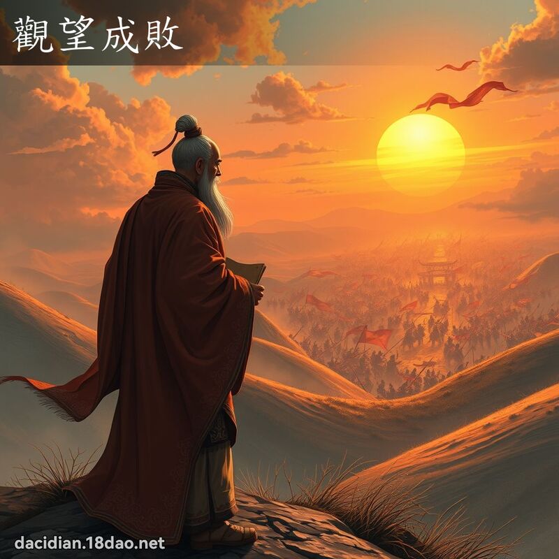 观望成败 - 国语大辞典配图