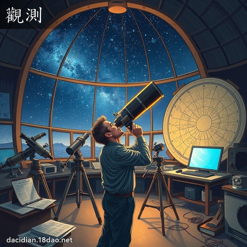 觀測 - 國語大辭典配圖
