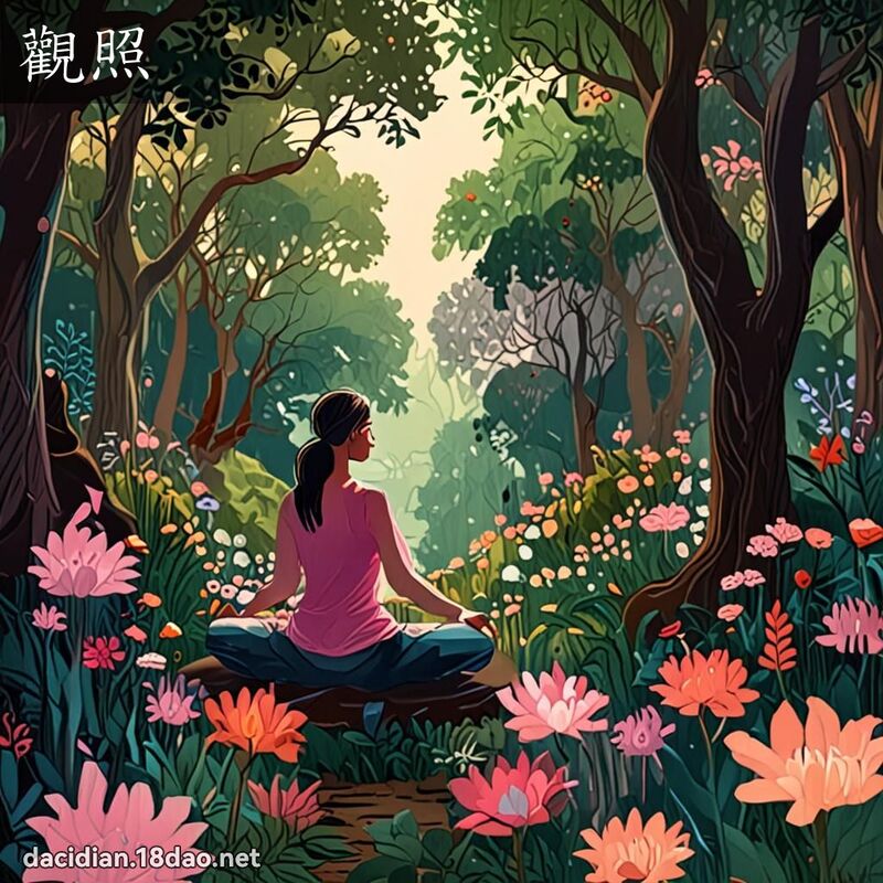 觀照 - 國語大辭典配圖