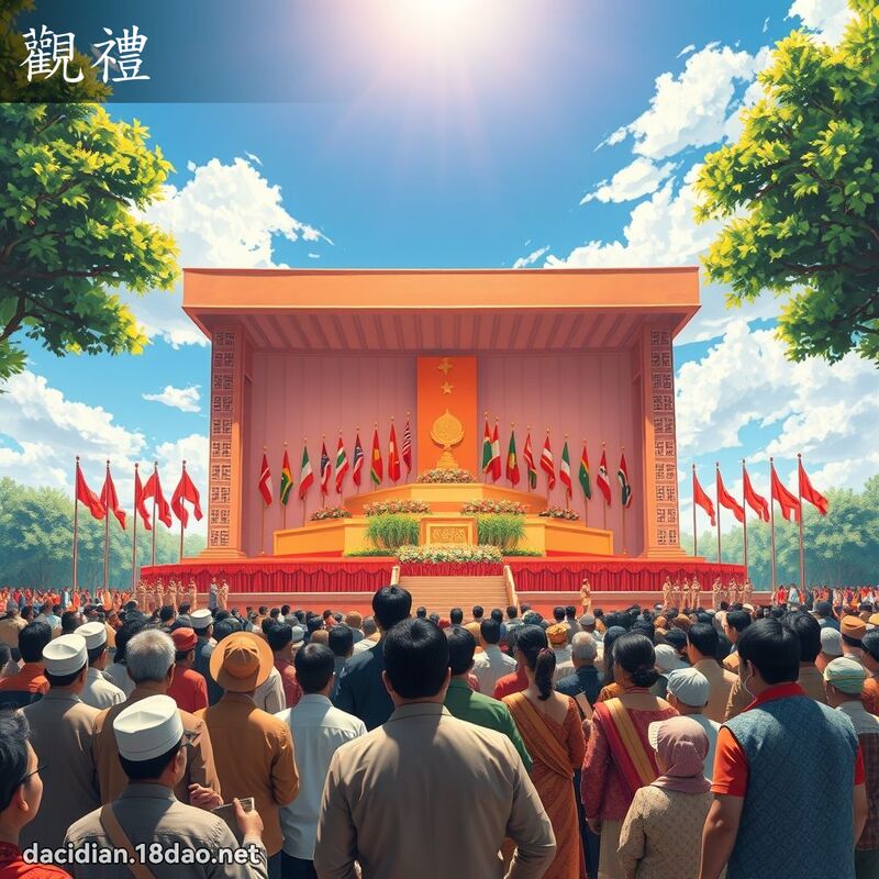 觀禮 - 國語大辭典配圖