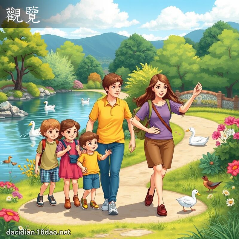 觀覽 - 國語大辭典配圖