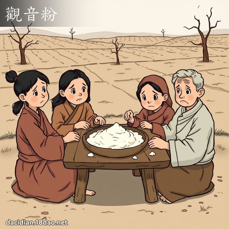 观音粉 - 国语大辞典配图