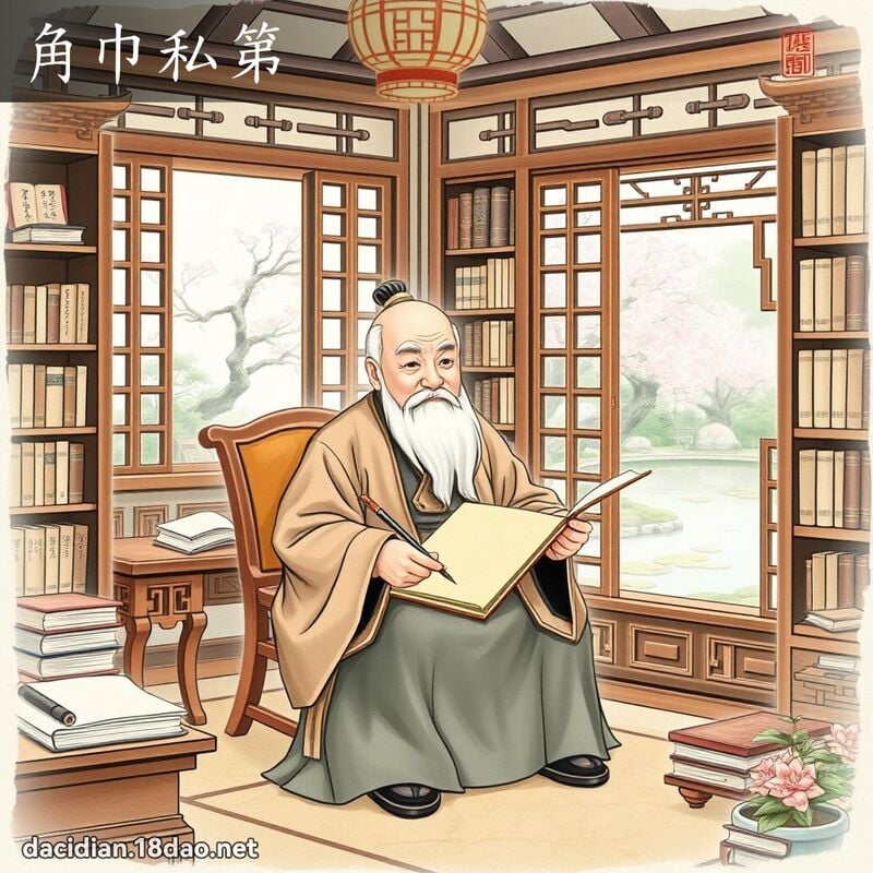 角巾私第 - 國語大辭典配圖
