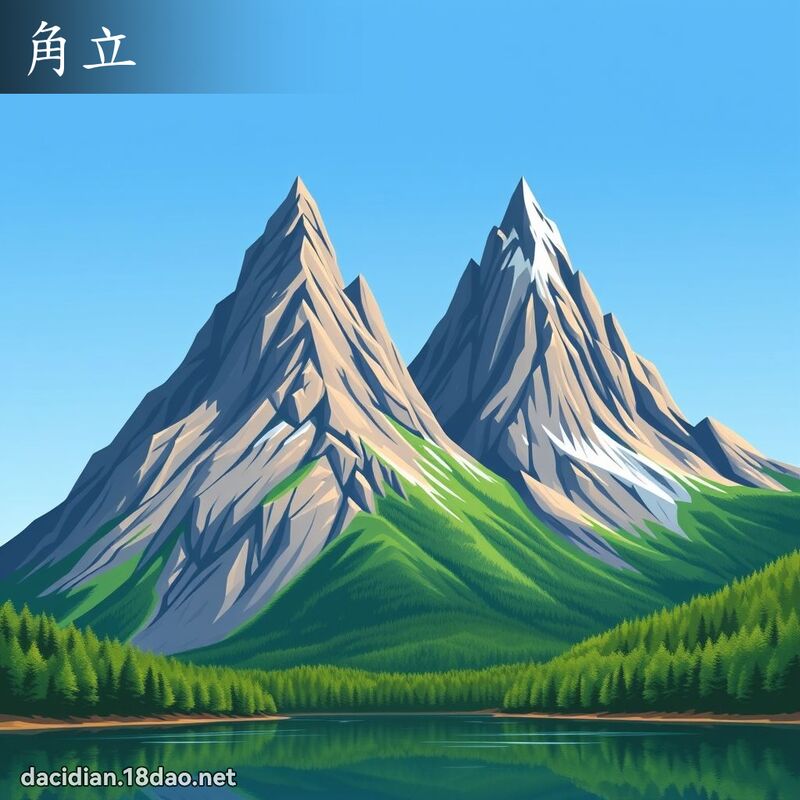 角立 - 国语大辞典配图