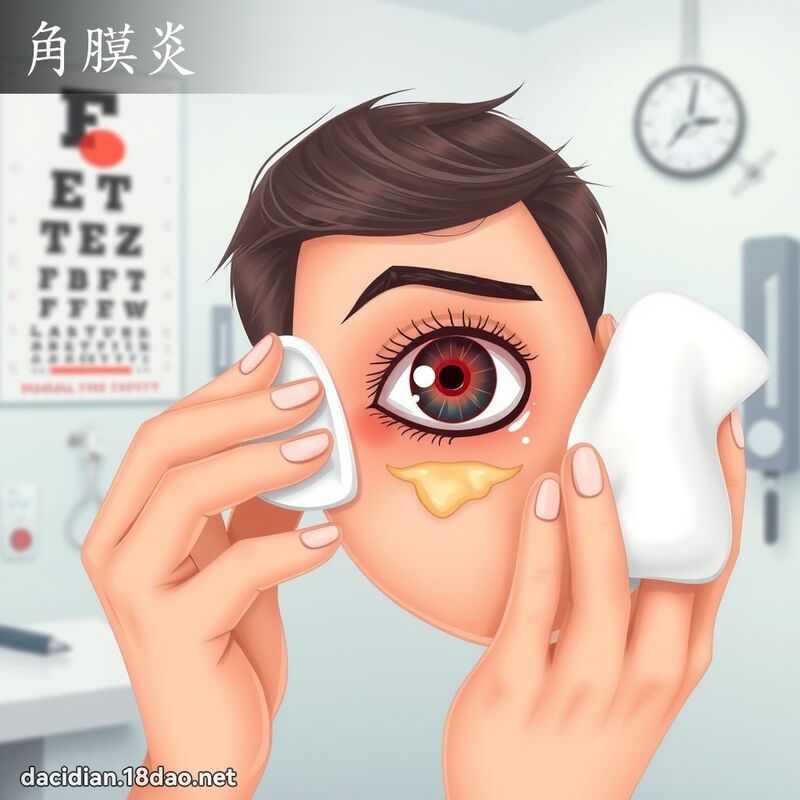 角膜炎 - 国语大辞典配图