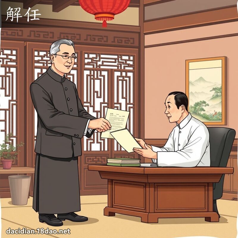 解任 - 國語大辭典配圖