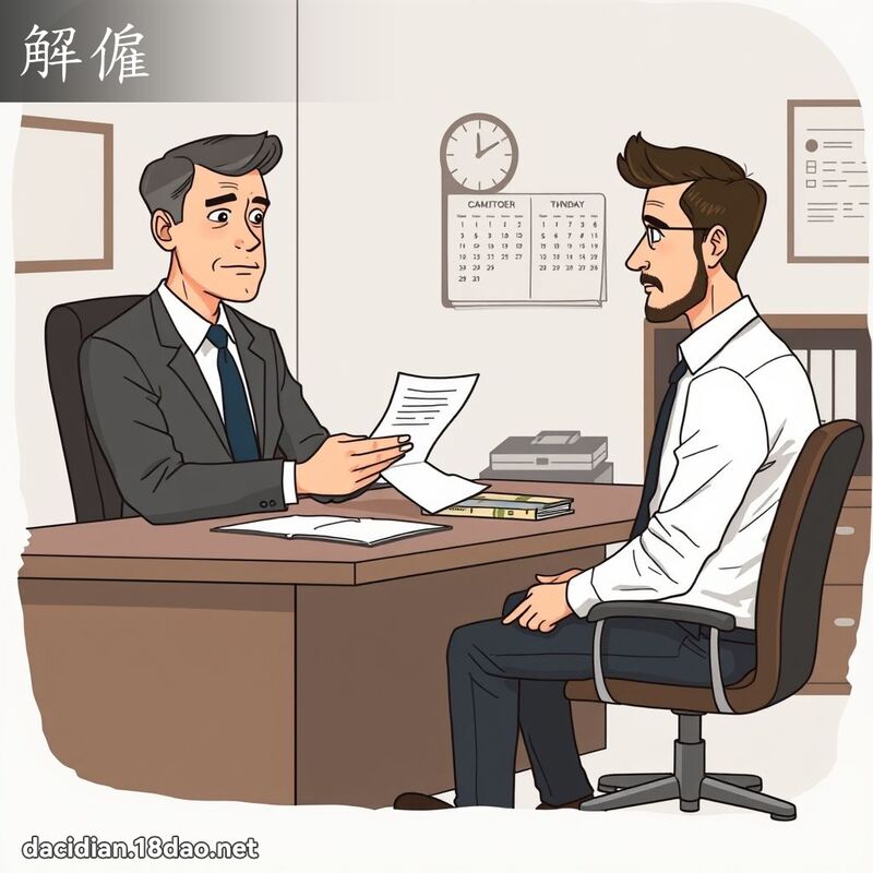 解僱 - 國語大辭典配圖