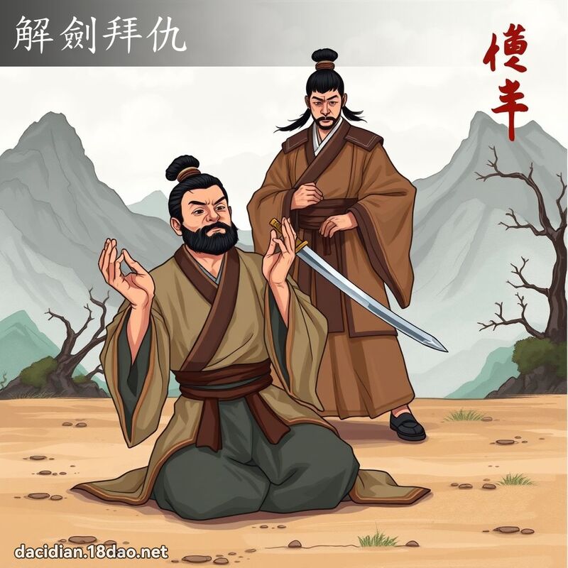 解劍拜仇 - 國語大辭典配圖