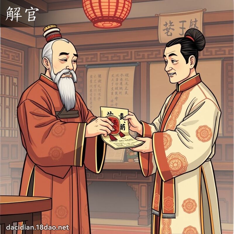 詞語: 解官 (多意詞)