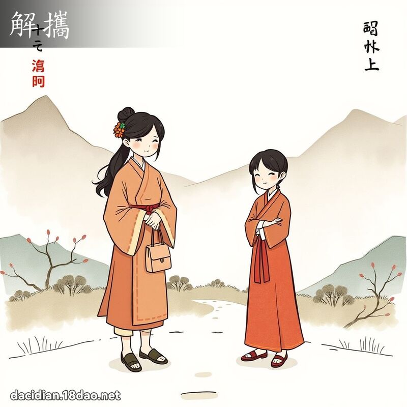 解攜 - 國語大辭典配圖