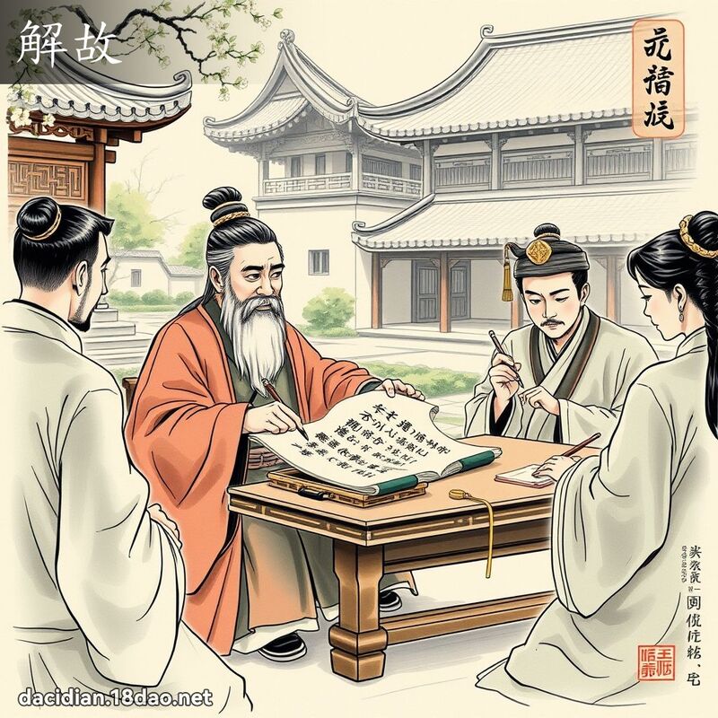 解故 - 國語大辭典配圖
