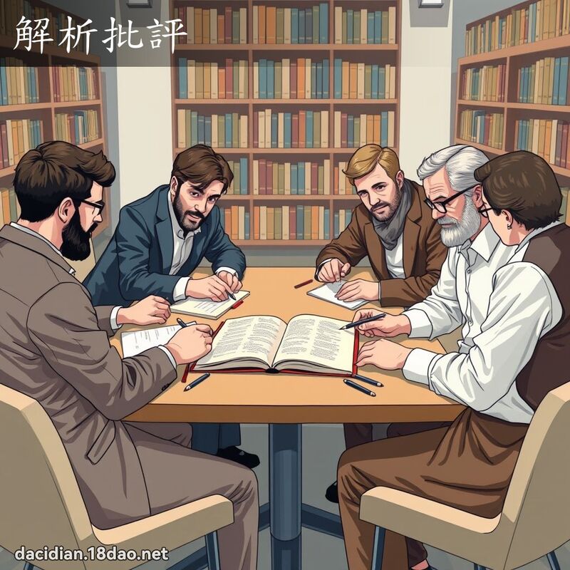 解析批評 - 國語大辭典配圖