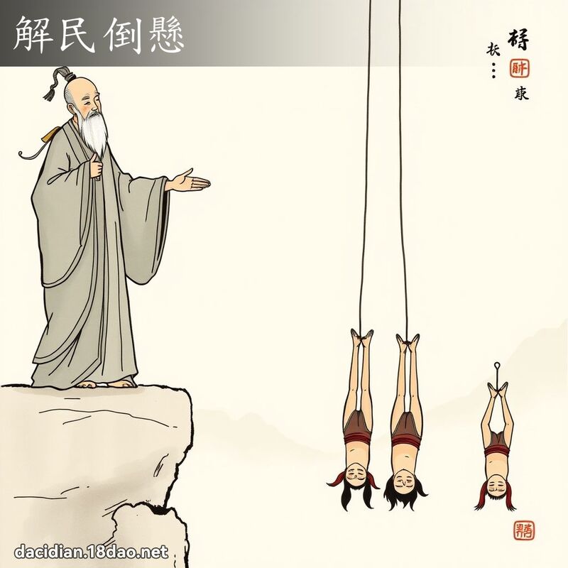 解民倒懸 - 國語大辭典配圖