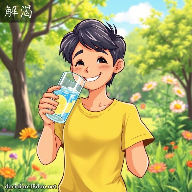 解渴 - 国语大辞典配图