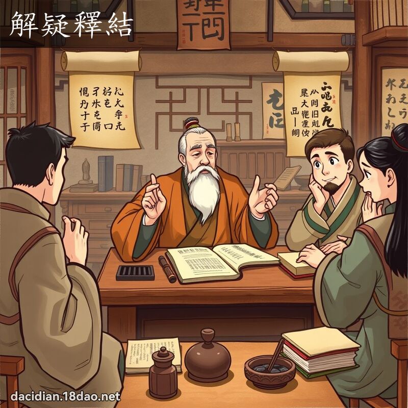 解疑釋結 - 國語大辭典配圖