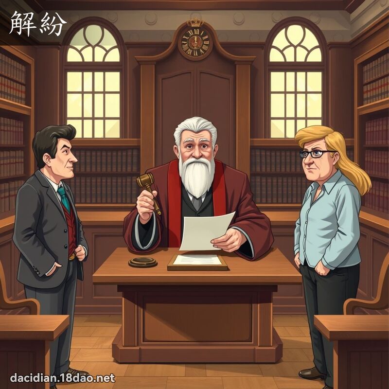 解紛 - 國語大辭典配圖